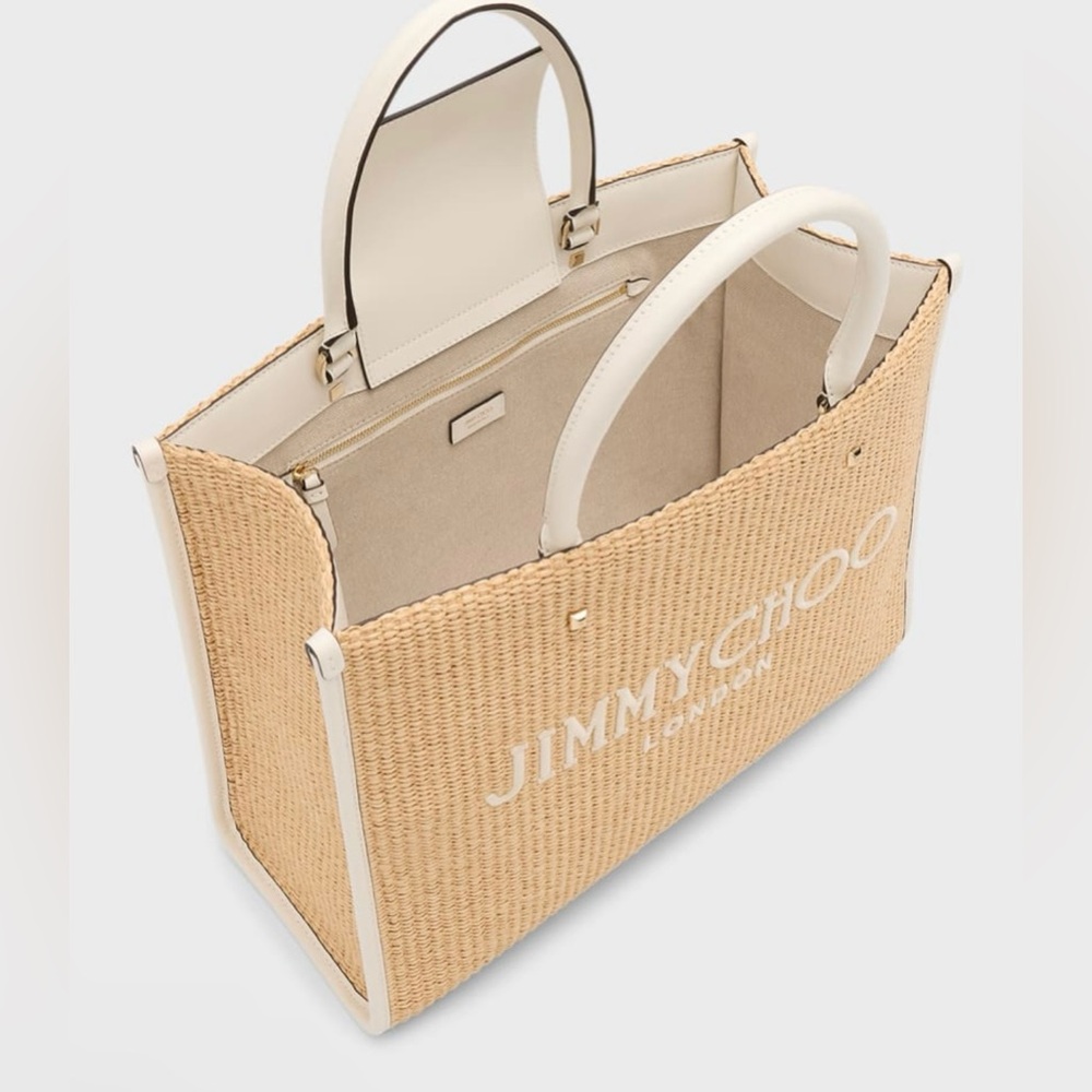 Jimmy Choo NWT Avenue Medium Logo London Tote Bag - Picture 4 of 8